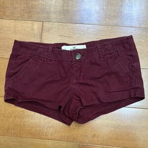 Women's Burgundy Shorts